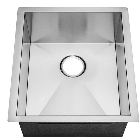 Aquacubic Kitchen 20 Zoll Edelstahl handgefertigtes Unterbau-Barwaschbecken