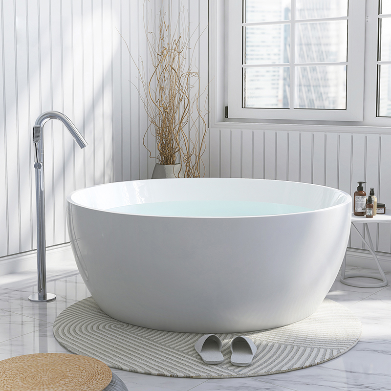 cUPC North America luxuriöse runde Badezimmer-Badewannen, klassische freistehende Badewanne aus Acryl mit Whirlpool