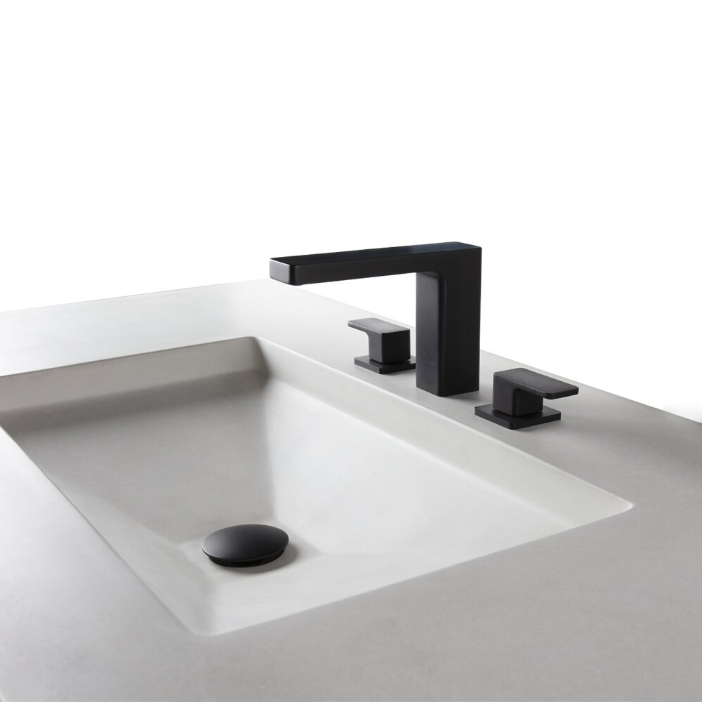 CUPC Faucet Factory Luxuriöser Badezimmer-Wasserhahn aus schwarzem Messing, 20,3 cm, mit zwei Griffen für Badezimmerwaschbecken