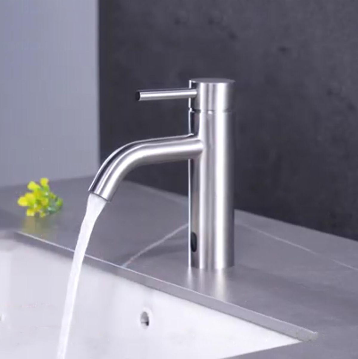Aquacubic berührungsloser Badezimmer-Wasserhahn, automatischer Bewegungssensor, Waschbecken-Wasserhahn
