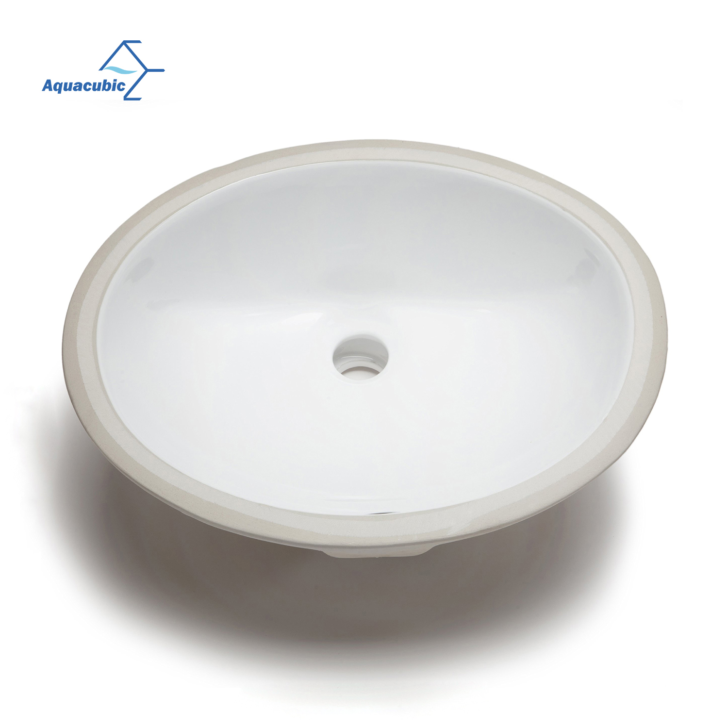 China-Fabrik Glasiertes Porzellan-Waschtisch-Keramikgefäß Ovales Unterbau-Badezimmerwaschbecken