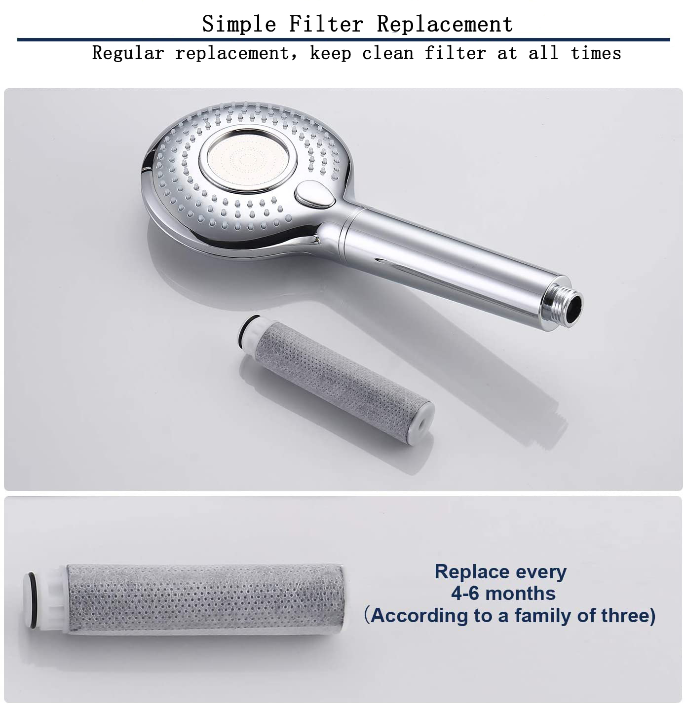 Rund poliertes Chrom-08