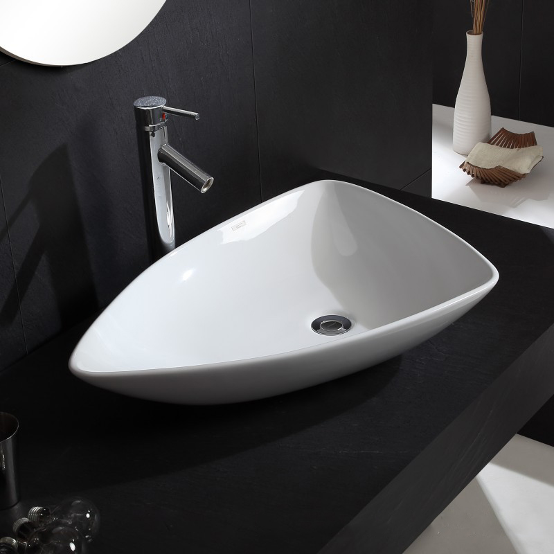 Beliebtes modernes Design-Hotel-Sanitärkeramik-Waschbecken, Badezimmer, dreieckiges Handwaschbecken, Waschbecken