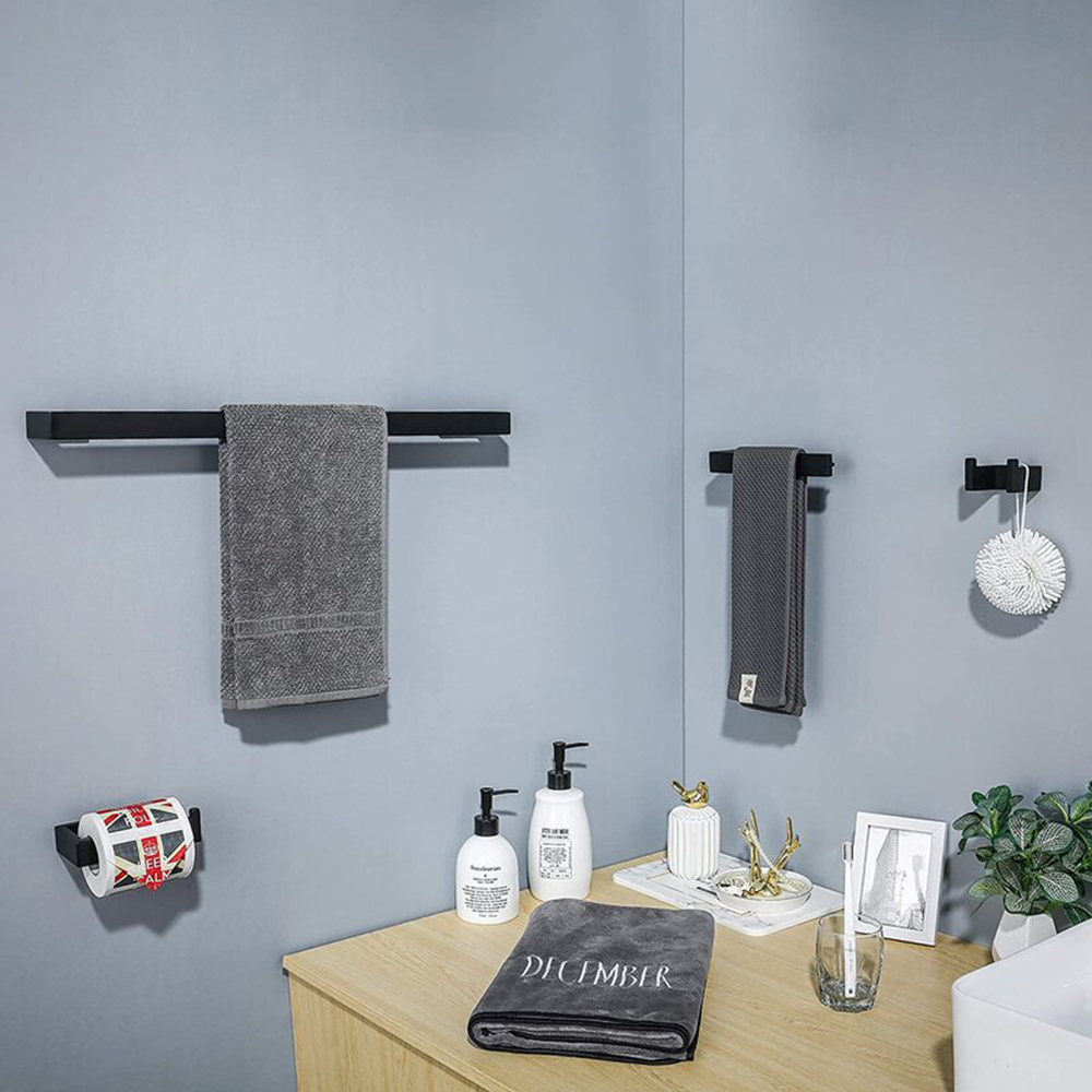 Hochwertiges SUS304-Edelstahl-Badezimmer-Hardware-Set, Kleiderhaken, Handtuchhalter, Badezimmer-Zubehör