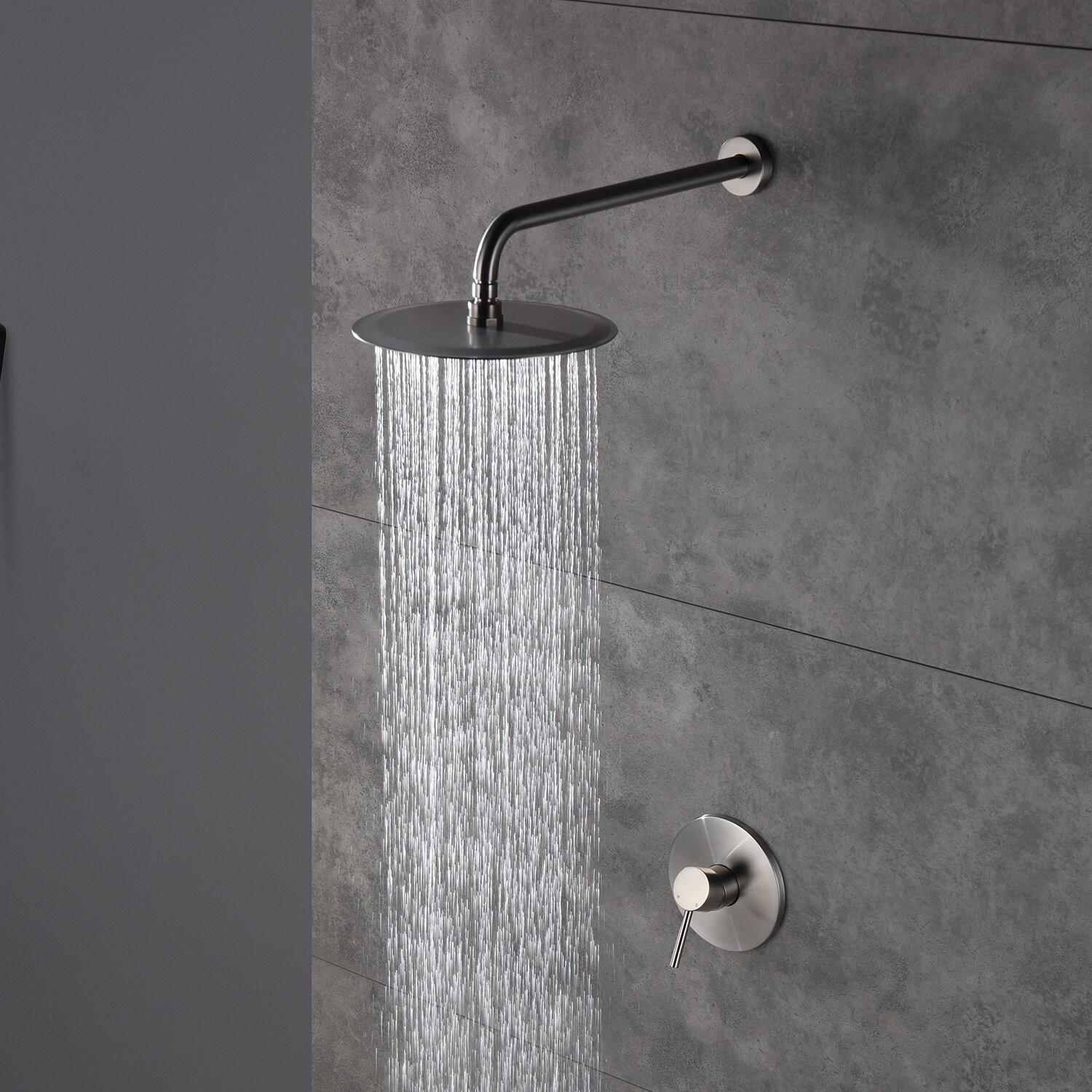 Aquacubic Wandmontage-Regen-Druckausgleichs-Badewannen- und Duschsystem mit Einbauventil