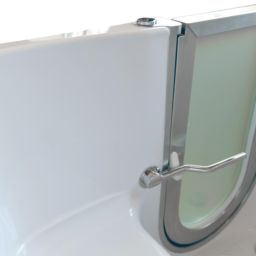 Begehbare 2-Sitzer-Badewanne ohne Whirlpool nach US-Standard in Weiß für Behinderte und ältere Senioren