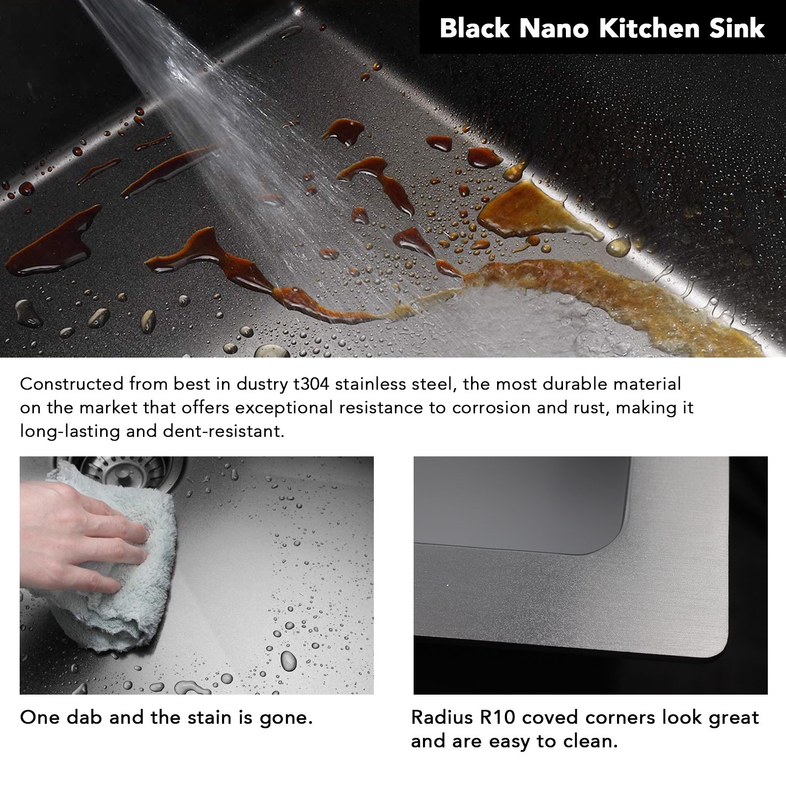 Wie reinigt man ein Black Farm-Waschbecken?