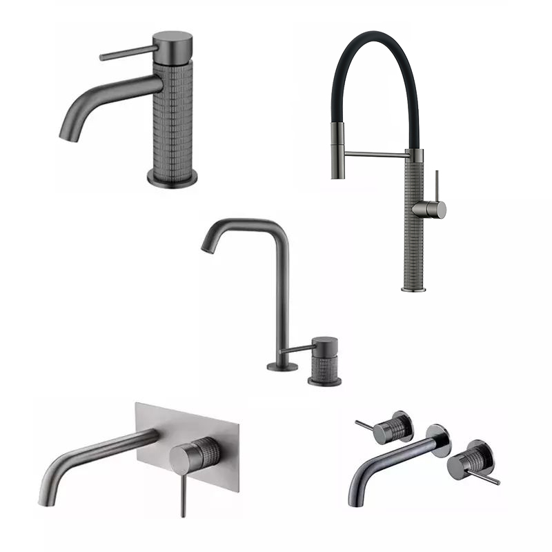 Direktverkauf ab Werk, Wandmontage, CE-Wasserhähne, moderner Wasserhahn, nordischer Stil, Rändelungsdesign, Badezimmer-Wasserhahn für Badezimmer