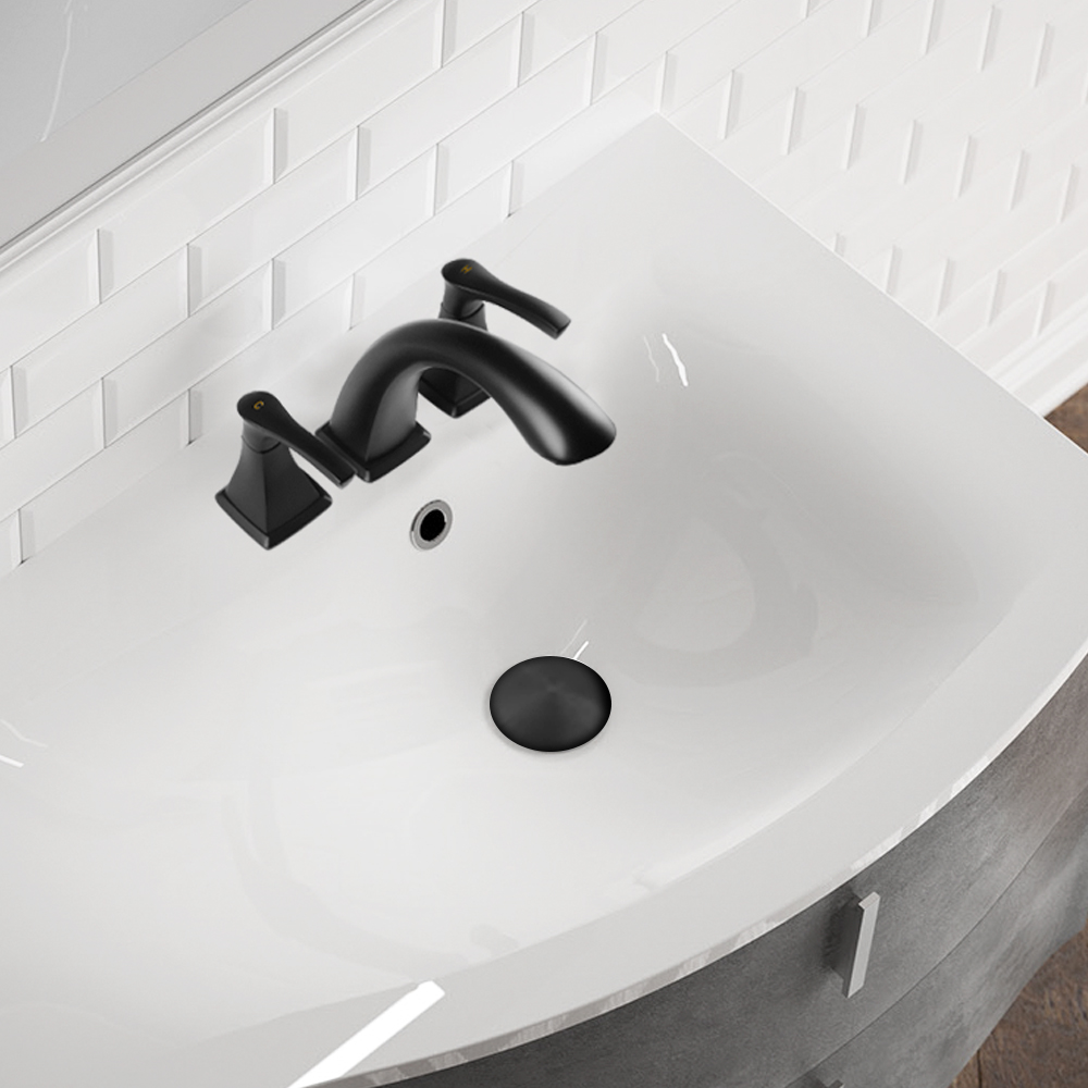Luxus-Wasserhähne, Mischbatterien – Waschbecken-Wasserhahn, modern – 8-Zoll-Messing-3-Loch-Waschtischarmatur für Badezimmer