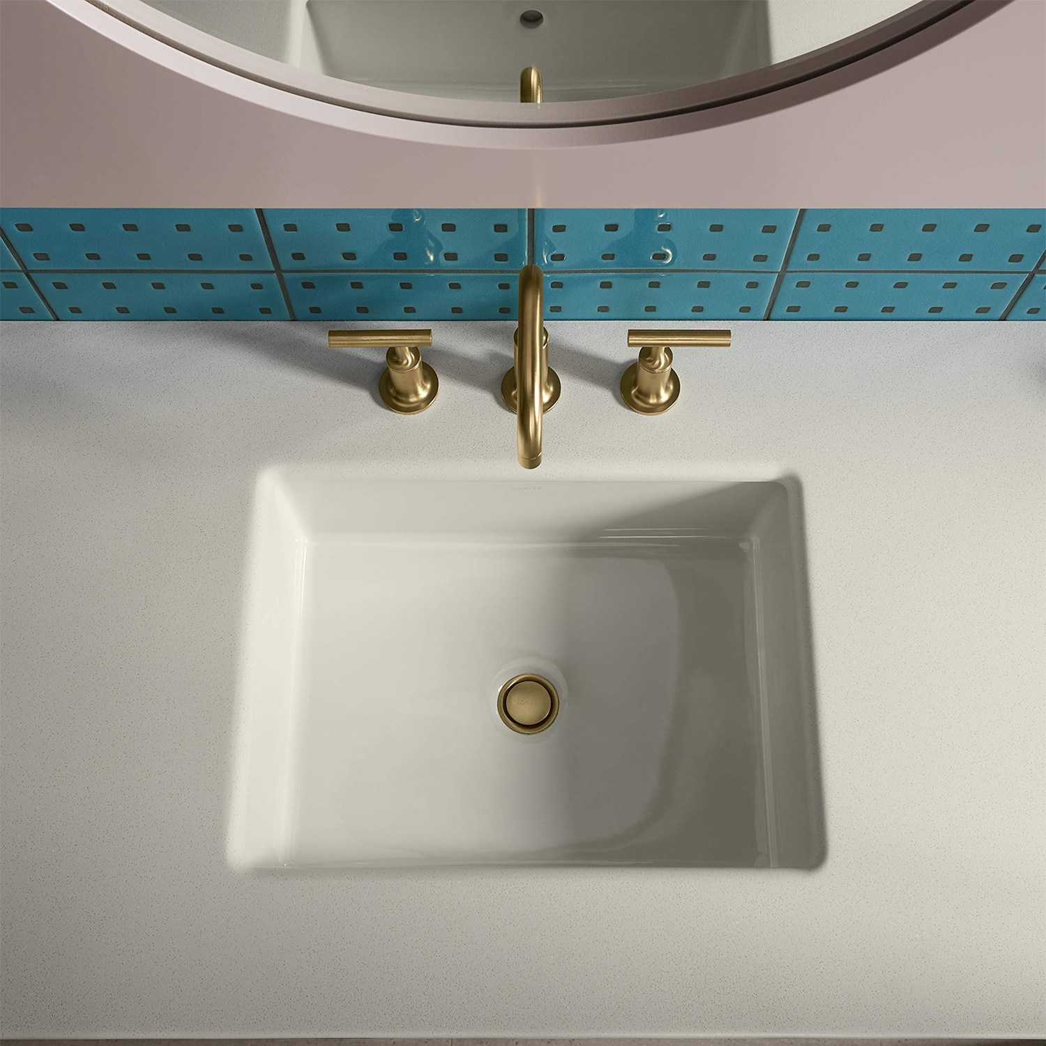 ODM Gold Cupc Badezimmer-Waschtischmischer Badezimmerschrank Wasserhahn 3-Loch-Waschtischarmatur