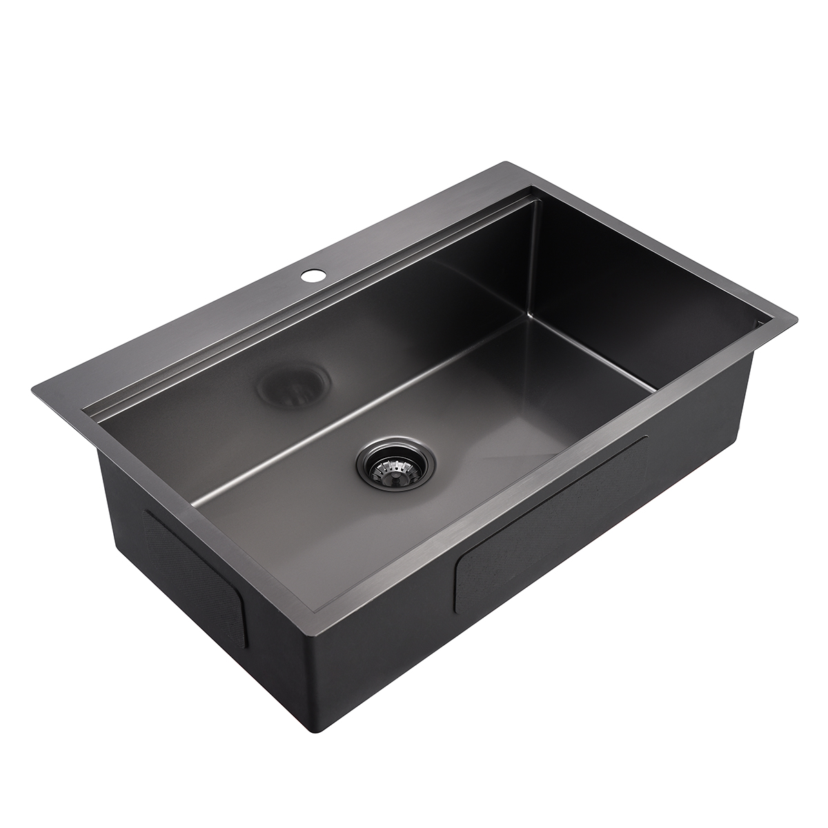 33' x 22' Edelstahl Handgemachte Topmount Gunmetal Black Nano Workstation Küchenspüle