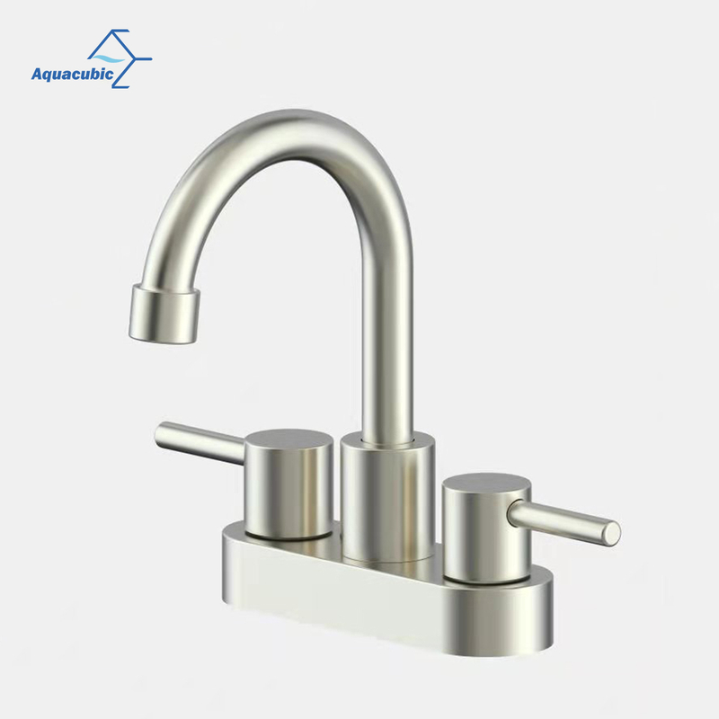 Doppelgriff-Sanitär-Warm- und Kaltwasser-Centerset-Wasserhahn