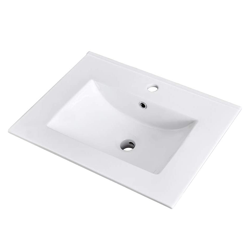 Rechteckiger Arbeitsplatten-Tischplatte-Badezimmer-Waschtisch-Keramik-Waschtisch