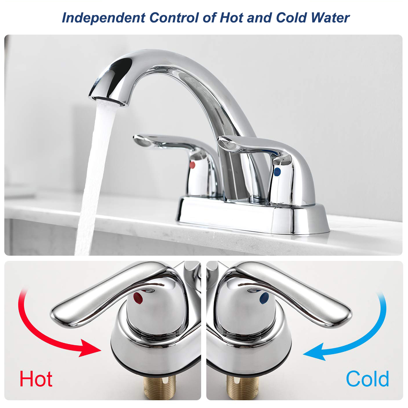 Einhand- oder Doppelgriff-Wasserhähne