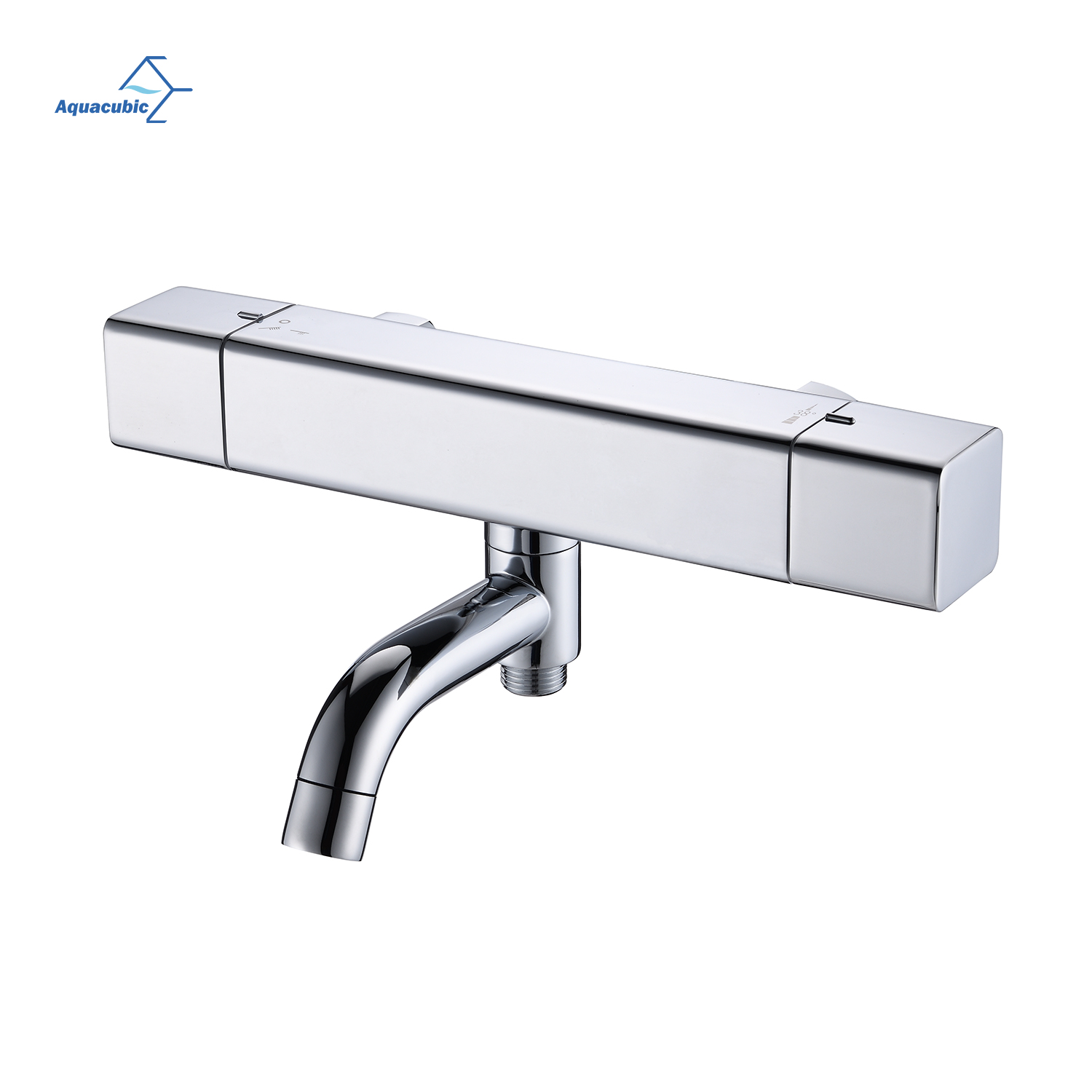 Modernes Chrom-Quadrat-Thermostat-Bar-Kalt-Touch-Duschmischerventil für Badezimmer