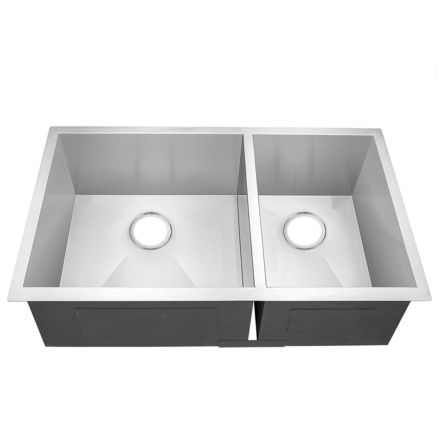 33 Zoll 304 Edelstahl Nano handgefertigte Unterbau-Küchenspüle mit Doppelschüssel