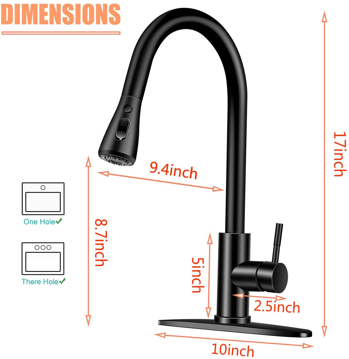 Top Sale Aquacubic Multifunktions-Spray Einloch-Einhand-Pull-Down-Küchenarmatur