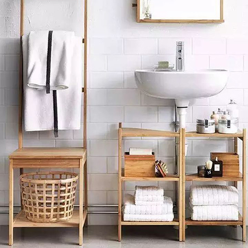 Drei-Wege-Trennung des Badezimmers.